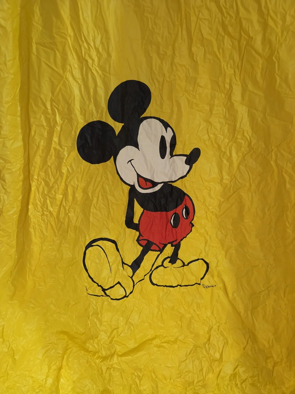 Disney Yellow Mickey Mouse Kids Poncho Hoodie